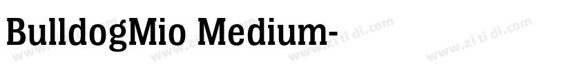 BulldogMio Medium字体转换